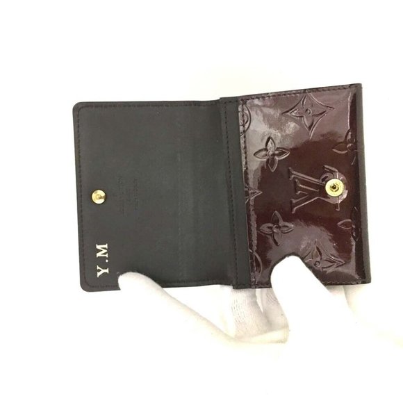 554123A V Louis Vuitton Card Case Vernis Enveloppe Cartes De Visite Monogram - Picture 5 of 9